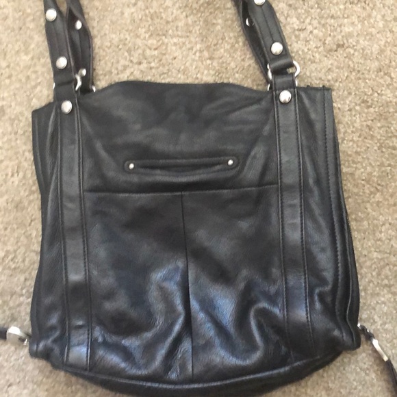 B Makowsky Black leather handbag - Picture 3 of 6